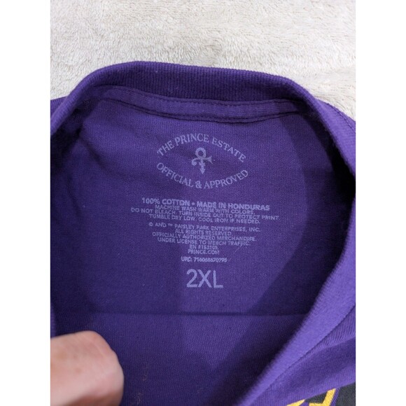 PRINCE Motorcycle T Shirt Purple Official Prince Estate Size XXL RARE - Picture 4 of 4